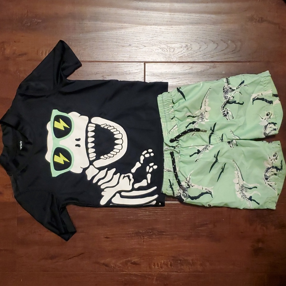 Boys Carter's Dinosaur Swim Set Size 3t
